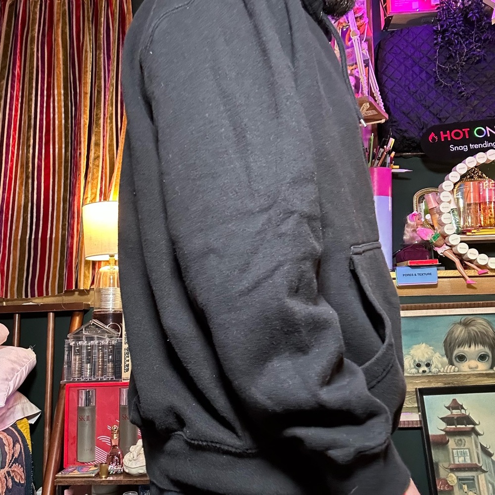 Locals only longisland hoodie Freddie kruger Black Hoodie - Picture 3 of 8